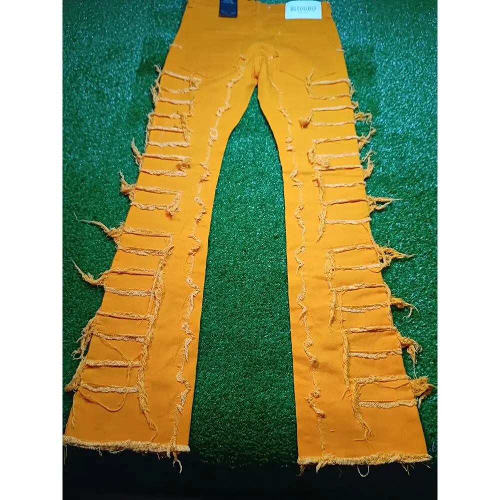 Kloud9 New York Orange Stack Fit Jeans - Size 32x38 NWT - Picture 7 of 8
